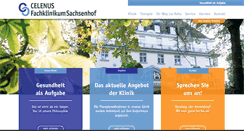 Desktop Screenshot of fachklinikum-sachsenhof.de